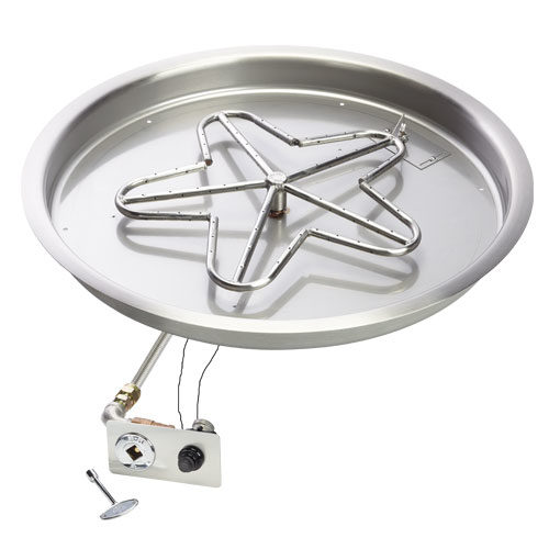 Non-Certified Push Button Round Fire Pit Insert