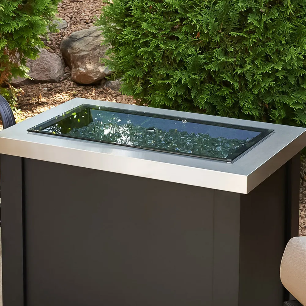Linear Glass Burner Cover