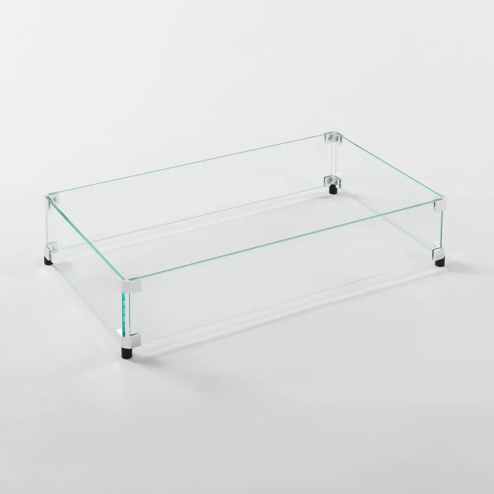 Rectangular Glass Wind Guard