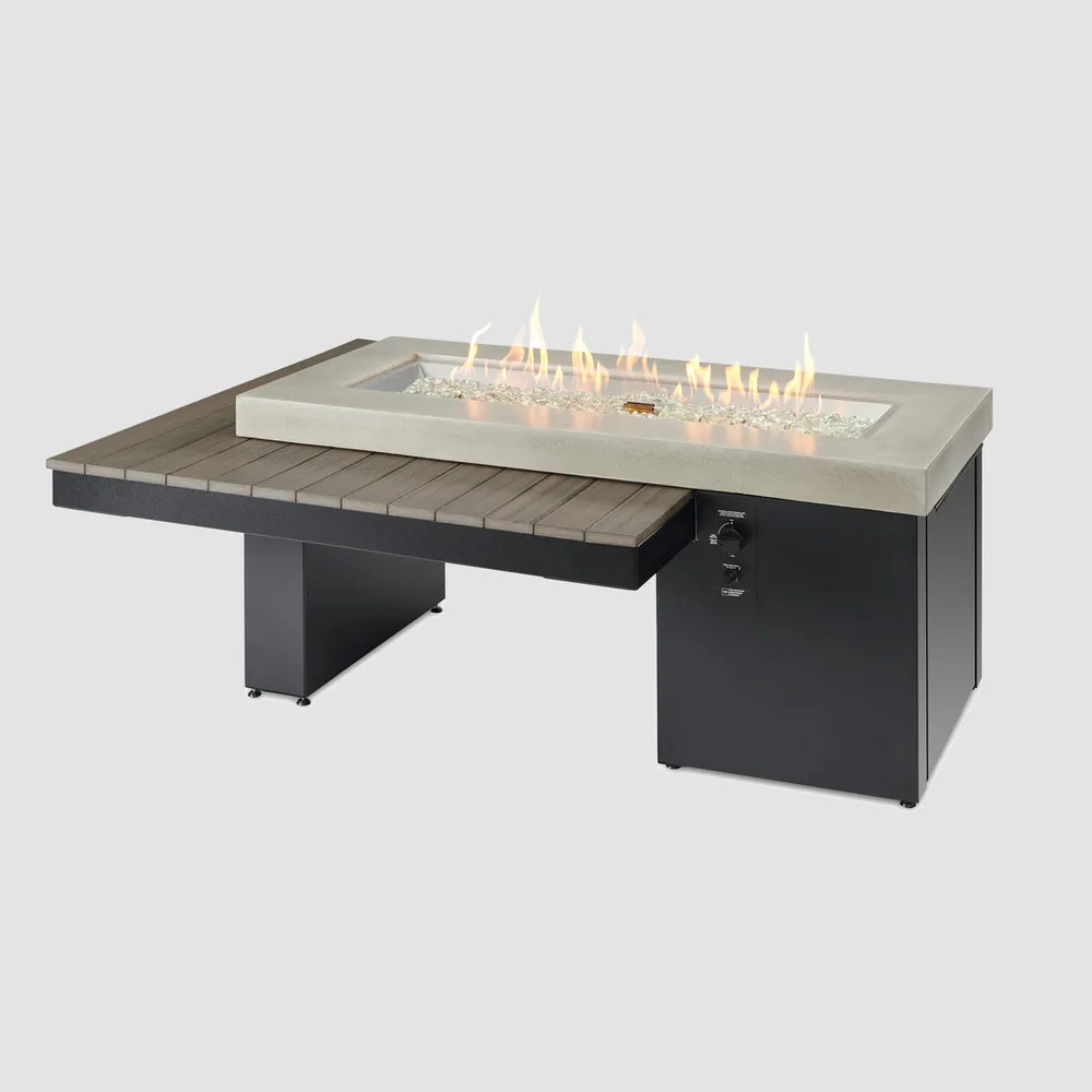 Uptown Linear Gas Fire Table - Modern Elegance, Low Maintenance