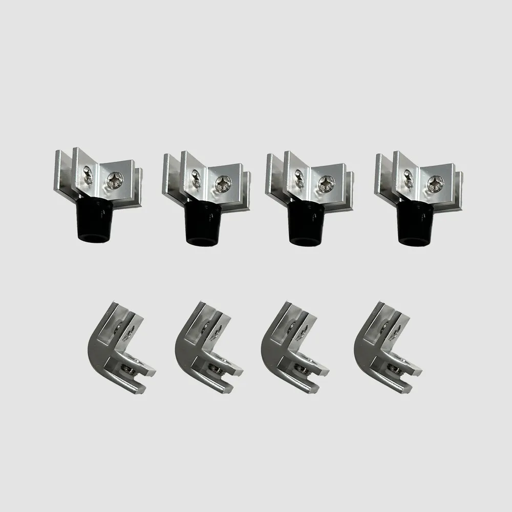 90 Degree Connector (Bracket) Set for Square and Rectangle Glass Guards