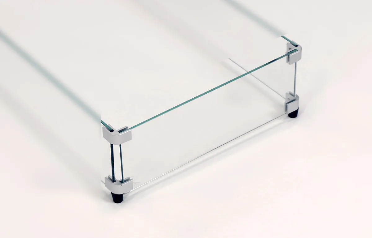 Glass Wind Guard Replacement Glass Panel - Square / Rectangular / Linear
