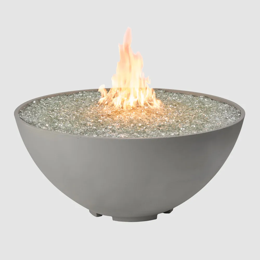 Cove Concrete Edge Gas Fire Pit Bowl 42"