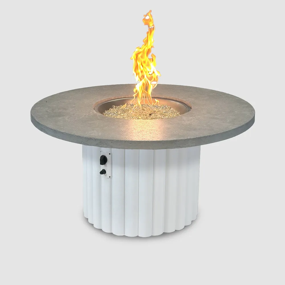 Reverie Round Gas Fire Pit Table 48"