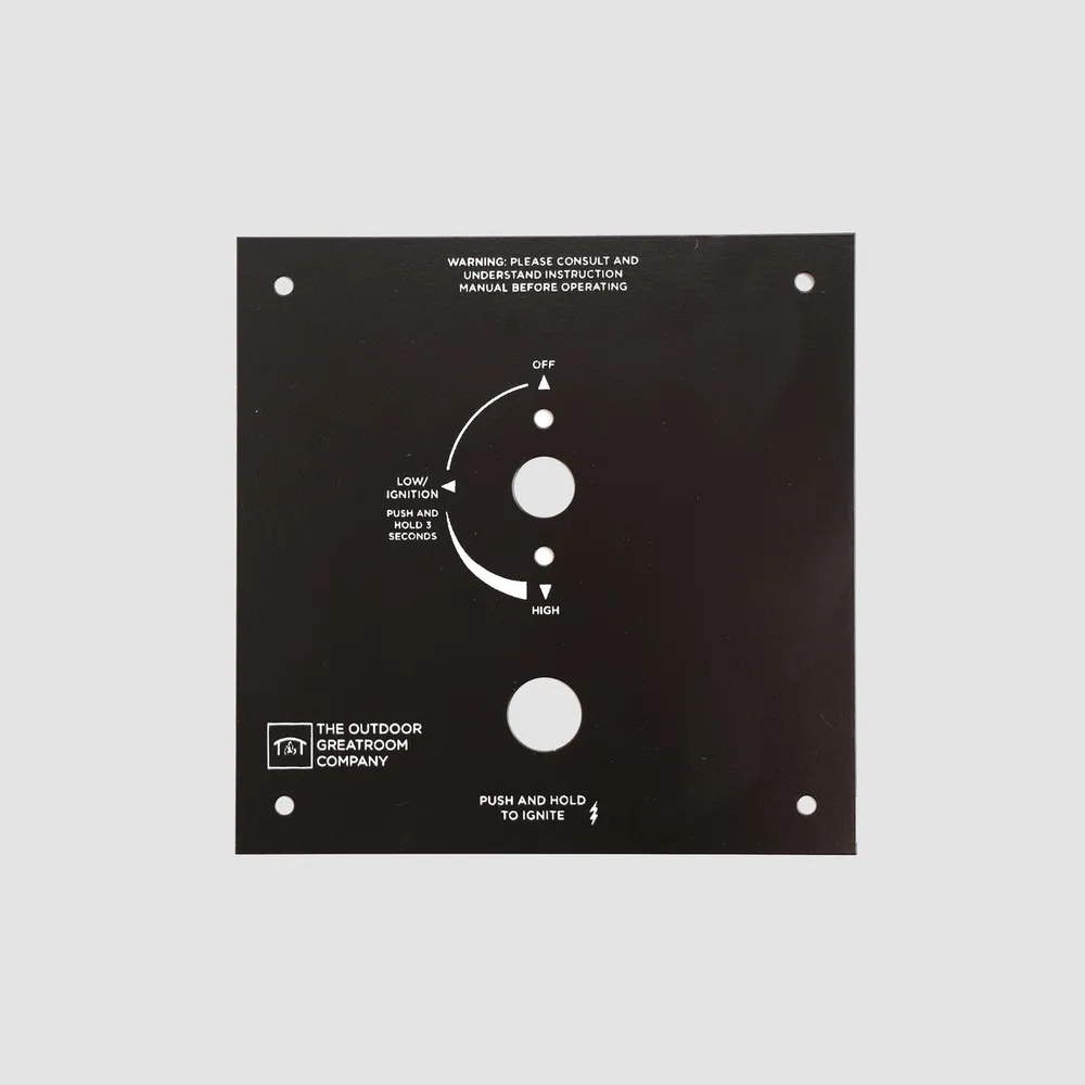 Crystal Fire Plus Control Panel - 6.38" x 6.38"