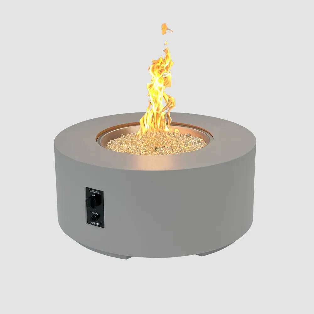Cove Concrete Round Gas Fire Pit Table
