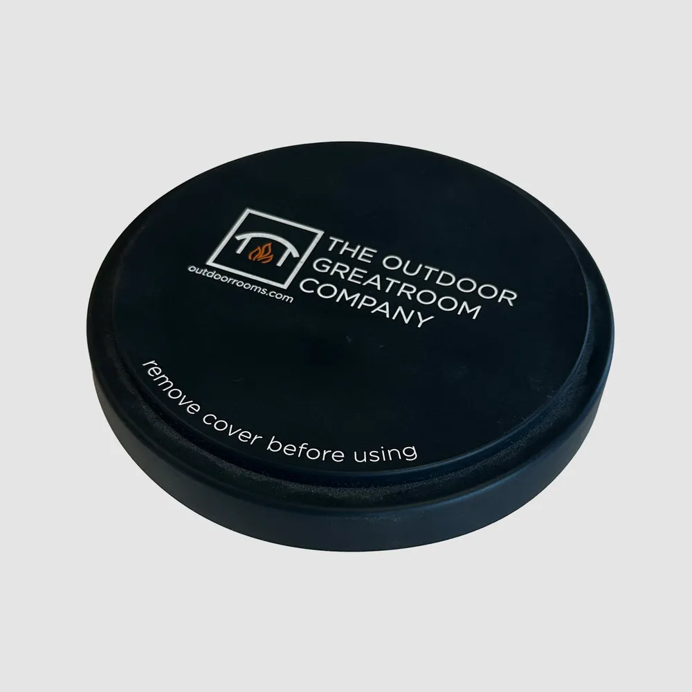 Black Lid Cover For Intrigue Table Top Outdoor Lantern