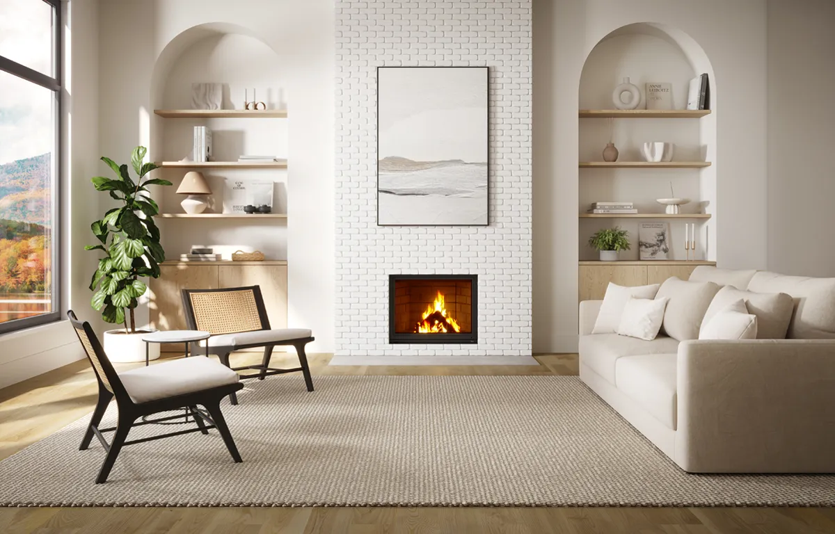 ANTOINETTE - WOOD FIREPLACE
