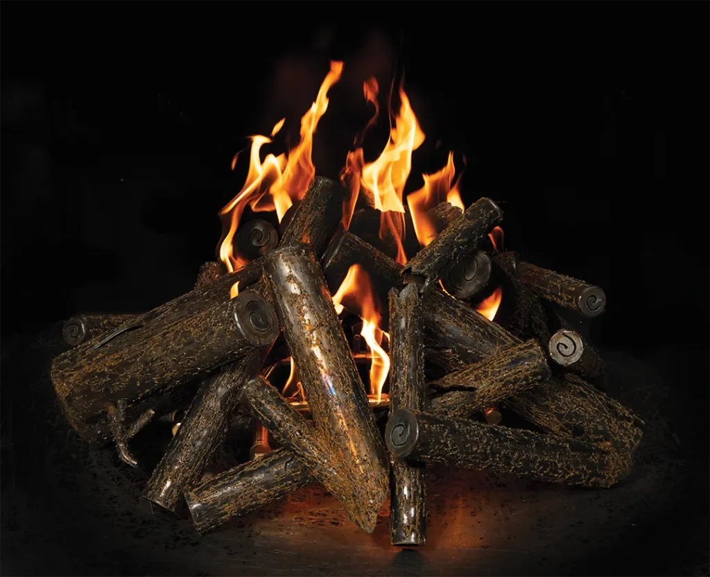 STEEL LOG SET
