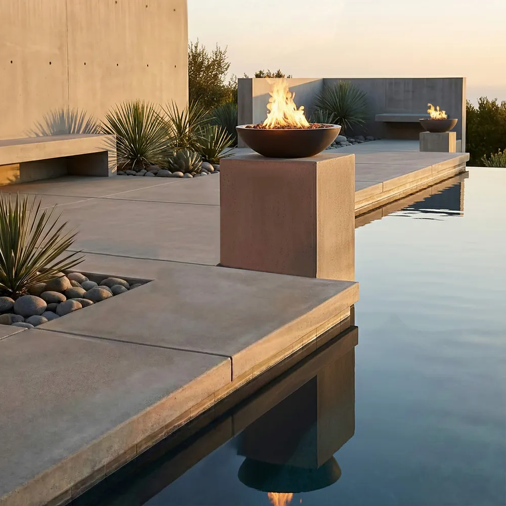 Service Configuration Model Samples Warming Trends ARCHITECTURAL CONCRETE | Smoky Mountain Fireplace