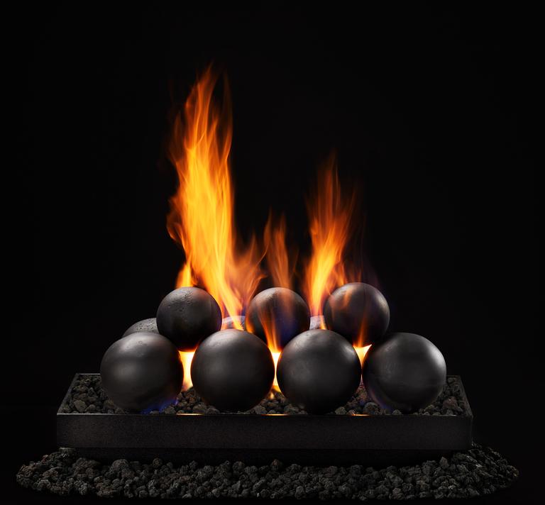 Contemporary Vented - Decorative Spheres or Fire Glass