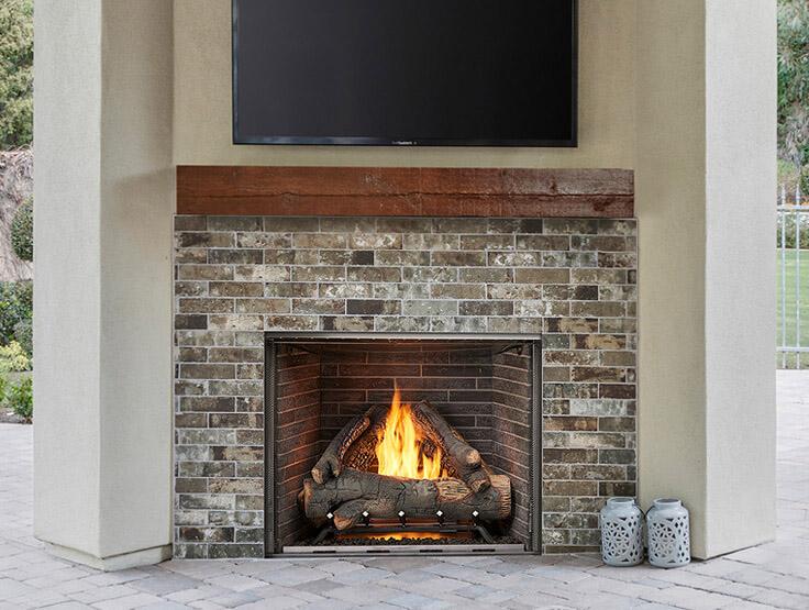 Courtyard Fireplace