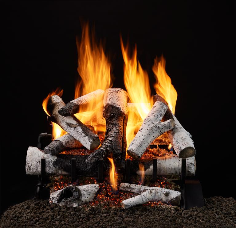 Grand Birch Gas Log Set