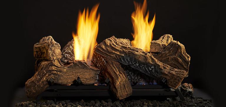 Natural Blaze See-Through Vent Free Gas Log Set